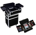 CA19B KUFER NA KÓŁKACH 3w1 61X36X25 BLACK-SILVER