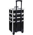 CA19B KUFER NA KÓŁKACH 3w1 61X36X25 BLACK-SILVER