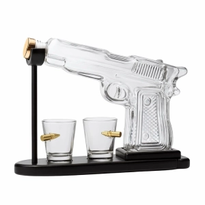 DA514 ZESTAW KARAFKA PISTOLET + 2 KIELISZKI