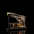 DA514 ZESTAW KARAFKA PISTOLET + 2 KIELISZKI