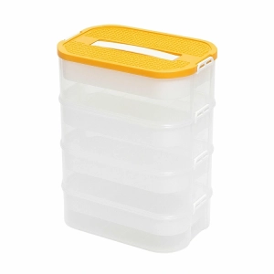 DA326C PUDEŁKO POJEMNIK NA KLOCKI 4 WARSTWY ORANGE