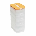DA326E PUDEŁKO POJEMNIK NA KLOCKI 5 WARSTW ORANGE