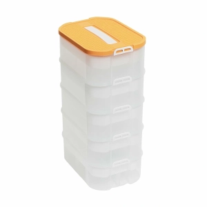 DA326E PUDEŁKO POJEMNIK NA KLOCKI 5 WARSTW ORANGE