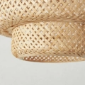 ZD186 LAMPA WISZĄCA BAMBUSOWA BOHO BEŻOWY 40CM