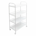 DA679B WÓZEK STOLIK NA KÓŁKACH CZARNY 60x32x100
