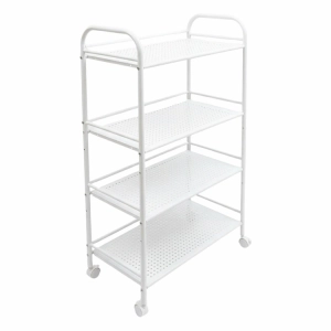 DA679B WÓZEK STOLIK NA KÓŁKACH CZARNY 60x32x100