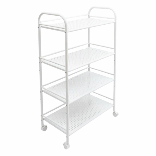 DA679B WÓZEK STOLIK NA KÓŁKACH CZARNY 60x32x100