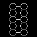 ZD211E LAMA LED 14 HEXAGONÓW 234X405CM