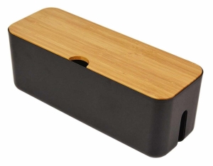 AG381D ORGANIZER NA KABLE LISTWY CZARNY