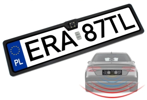 Kamera cofania w ramce tablicy uniwersalna RCA