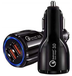 Ładowarka samochodowa QuickCharge 3.0 2xUSB Szybka