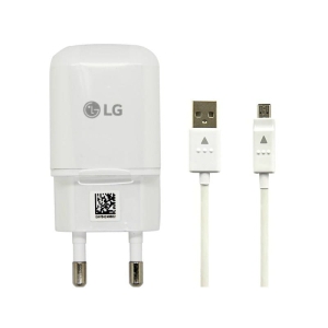 Ładowarka sieciowa LG Fast 1,8A + kabel Biała