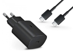 Ładowarka SAMSUNG SUPER FAST CHARGE A40S A70 S10 EP-TA800 DG977 Black